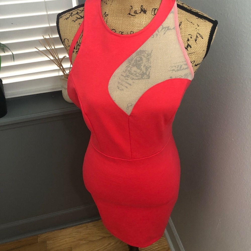 NWT Sophie & Trey Solemio sexy bodycon dress w/mesh detail 💕